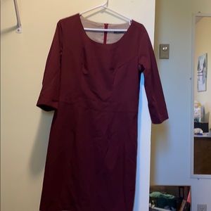 Mid length purple dress